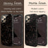 Dark Tortoiseshell Custom Initials iPhone Case